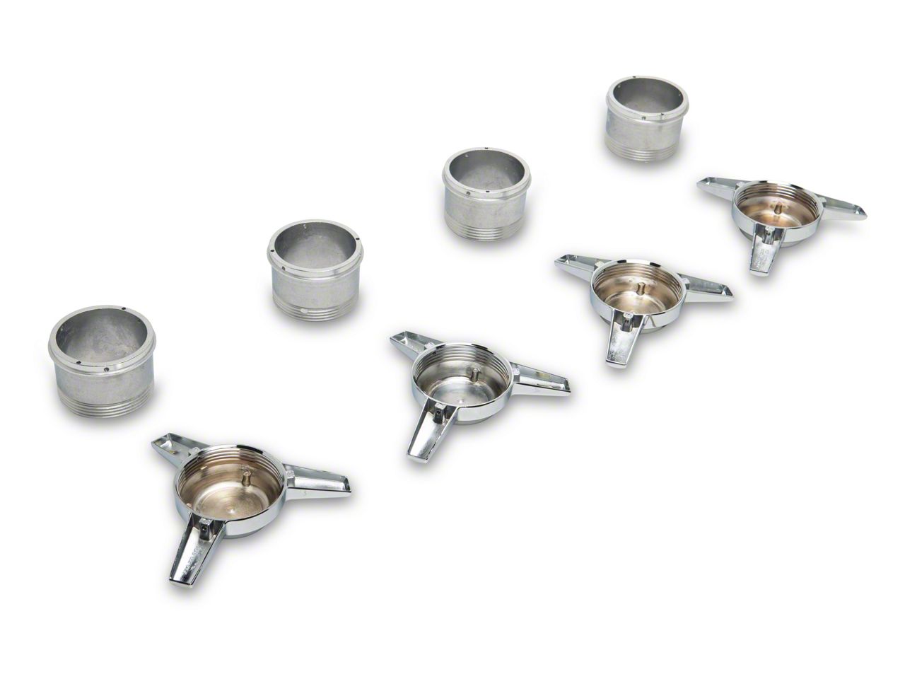 蝶b Ecklers Wheel Straight Fin Spinner Kit (76-82 Corvette C3)