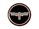 1976-1987 Corvette Wheel Spinner Kit Emblems Checkered Flag 1-3/4 Black