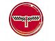 1976-1987 Corvette Wheel Spinner Kit Emblems Checkered Flag 1-3/4 Red