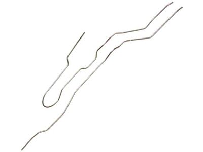 4WD Longbed Pickup 3/8 Main Fuel Lines - 2 Pieces, Rear Tank - Stainless Steel (76-79 F-100; 76-79 F-150; 76-79 F-250)