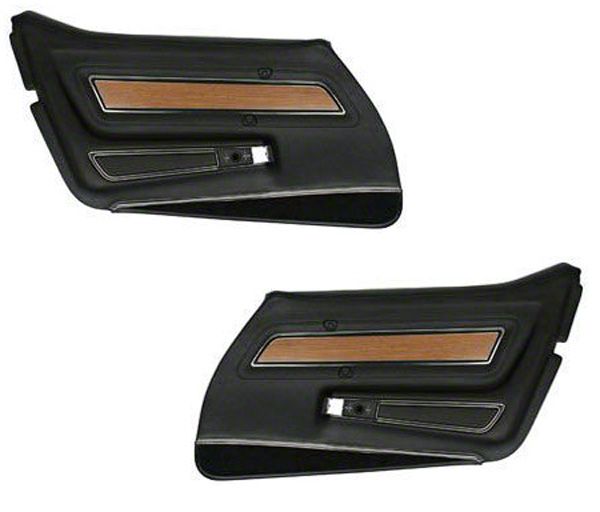 Ecklers Deluxe Door Panel Set Black (1976 Corvette C3)
