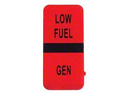 Low Fuel/Generator Instrument Lens, 1977-1979 