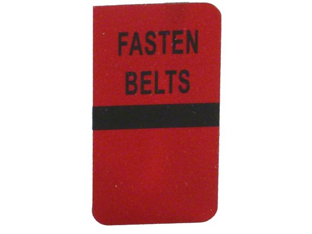 1977-1979 Corvette Seat Belt Warning Lens