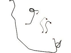 1977-1979 Ford Thunderbird OEM Steel Power Front Disc Brake Line Kit, 4 Pieces (Power Front Disc Brakes)