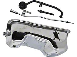 351W V8 Oil Pan Conversion Kit with Chrome Finish (77-79 Ford Thunderbird)