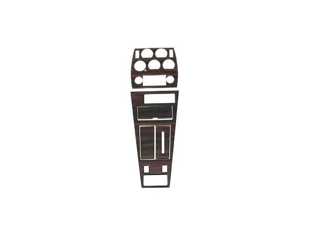 1977-1980 Corvette Center Dash And Console Kit For Cars With Air Conditioning Rosewood