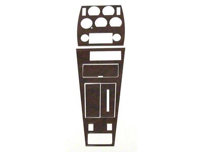 1977-1980 Corvette Center Dash And Console Trim Kit For Cars With Air Conditioning Burlwood