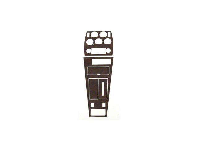 1977-1980 Corvette Center Dash And Console Trim Kit For Cars With Air Conditioning Burlwood