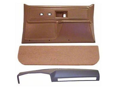 1977-1980 Chevy-GMC Truck Interior Accessories Kit-Dash Cover And Door Panels-Manual Windows And Manual Locks