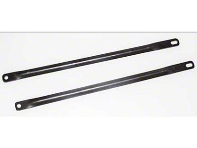 1977 - 1981 Firebird and Trans Am Fender Brace to Core Support Reinforcement Bars, Raw Steel, Pair