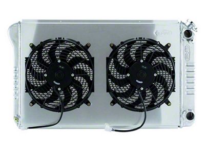 1977-1987 Chevy-GMC Truck Cold Case Aluminum Radiator 21 With Dual 14 Fans, LS Swap, Automatic