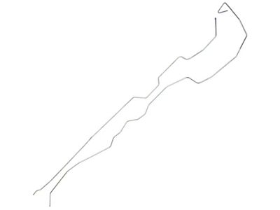 1977-79 Ford F-100 & F-150 2WD Longbed Pickup 1/4 Fuel Vapor Lines - 2 Pieces, Passenger Side Routing, Tank To Pump - Original Steel