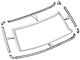 1977-79 Ford Pickup Windshield Moulding Set With Corners, From VIN 080,001