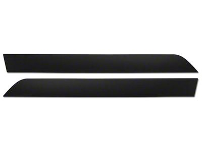 CA 1977 Corvette Door Panel Molding Inserts Black For Deluxe DoorPanels (Sports Coupe)