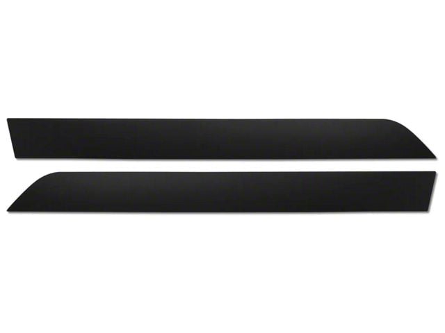 CA 1977 Corvette Door Panel Molding Inserts Black For Deluxe DoorPanels (Sports Coupe)