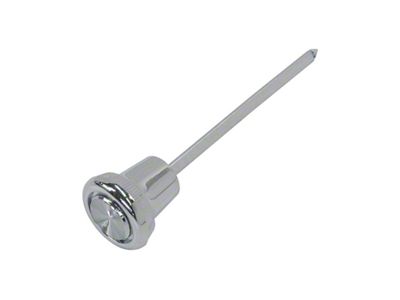 Headlight Switch Knob & Shaft - Chrome/ Plastic
