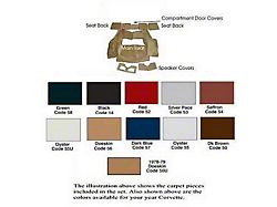1978-1979Early Corvette Cut-Pile Rear Carpet