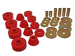 1978-1980 Chevy-GMC Truck Cab Mount Bushings, 1/2 Ton 2WD, Red