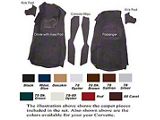1978-1980 Corvette Front Cut-Pile Carpet Set