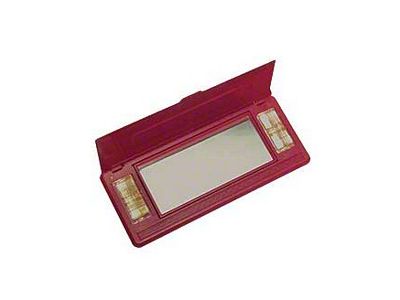 Sunvisor Vanity Mirror, Red, 1978-1980