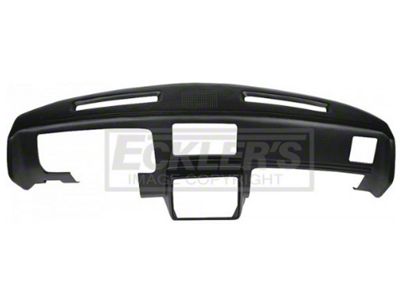 1978-1980 El Camino Molded Dash Pad Outer Shell, Full Cover, With Center Speaker Cut-Out, Black