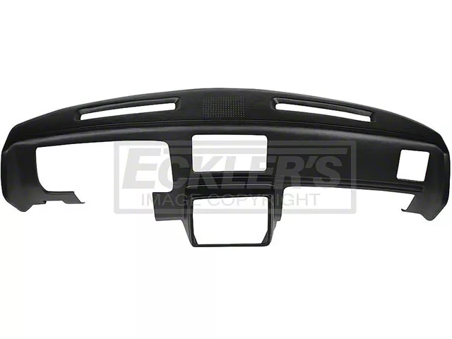 1978-1980 El Camino Molded Dash Pad Outer Shell, Full Cover, With Center Speaker Cut-Out, Black