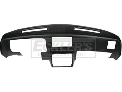 1978-1980 El Camino Molded Dash Pad Outer Shell, Full Cover, With Center Speaker Cut-Out, Black