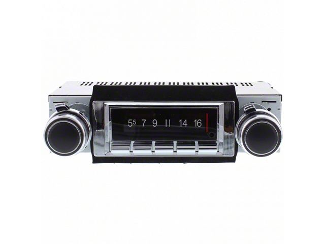 Custom Autosound USA-740 Series Radio with Bluetooth; Black Bezel (78-81 Camaro)