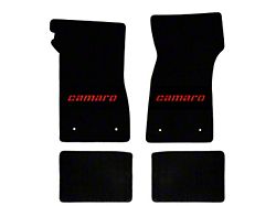 Lloyds Ultimat Black Front/Back Floor Mats Red Camaro Logo (78-81 Camaro)