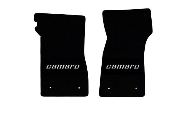 1978-1981 Camaro Lloyds Ultimat Black Front Floor Mats Silver Camaro