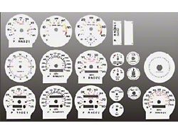 1978-1985 Monte Carlo White Face Gauges Instrument Cluster Overlay