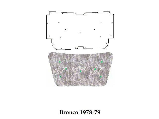 1978-79 Ford Bronco AcoustiHOOD Under Hood Cover