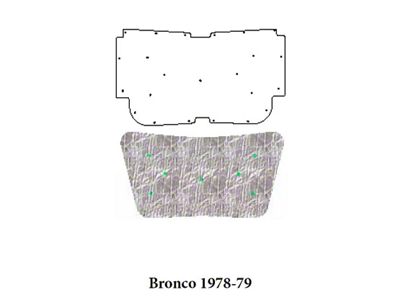 1978-79 Ford Bronco AcoustiHOOD Under Hood Cover