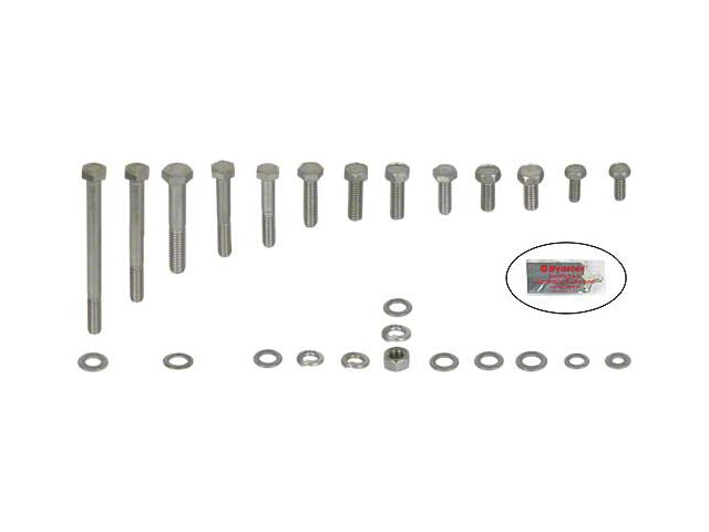 1978-79 Ford Bronco Engine Hardware Kit, 351M V8-Stock Valve Covers