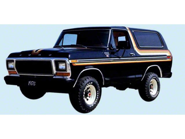 1978-79 Ford Bronco XLT FreeWheeling Edition Stripes