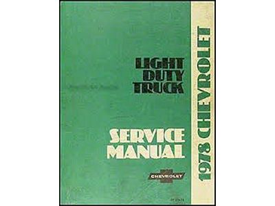 1978 Chevy Truck Shop Manual