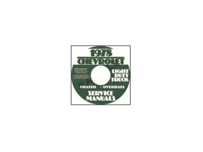 1978 Chevrolet Truck Shop and Overhaul Service Manuals (CD-ROM)