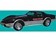 Indy Pace Car Complete Graphic Kit; Red/Silver (1978 Corvette C3)