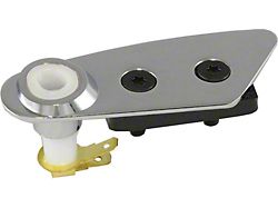 T-Top Roof Lock Plate, With Switch, Left, Chrome, 1978 