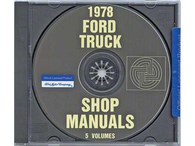 1978 Ford Pickup Shop Manual On CD