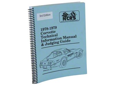 1979-1979 Corvette NCRS Judging Manual