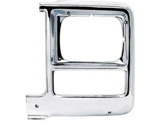 Headlight Bezel, Sngl Rect HL, LH 79-80