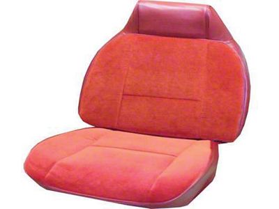 1979-1981 Camaro Rear Seat Cover, Sierra grain vinyl with Empress cloth inserts PUI Interiors