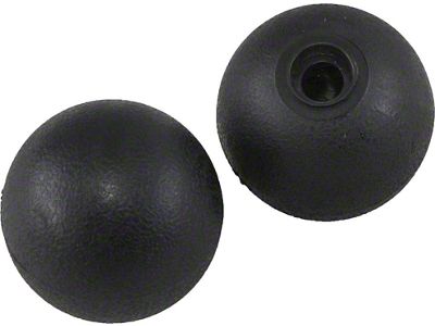 Seat Track Adjuster Knobs, Black, 1979-1982