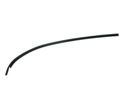 1979-1982 Corvette T-Top Molding Front Left Black For Painted Roof