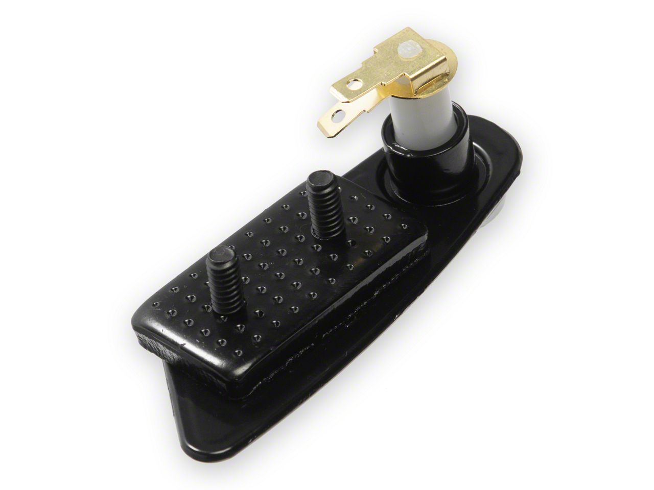 Ecklers T-Top Rear Mount Plate with Switch; Black; Passenger Side