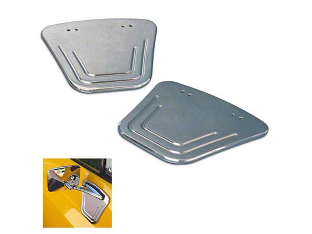 1979-1984 Chevy-GMC Truck Door Mirror Adapter Plates, Billet, Machined