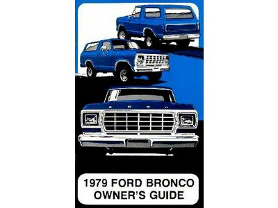 1979 Bronco Owner's Manual
