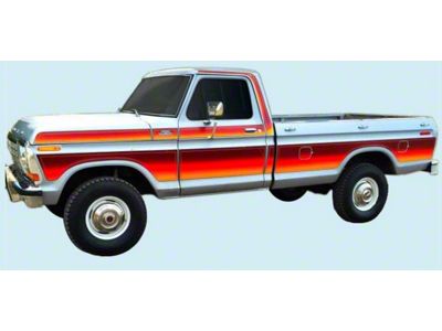 1979 Ford F100,F150 Longbed Free Wheeling Edition Stripes, Reflective