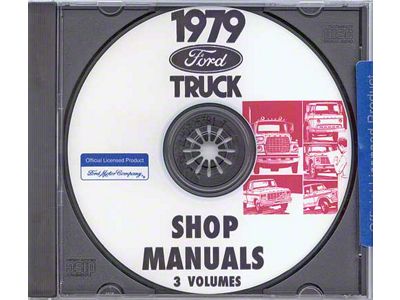 1979 Ford Truck Shop Manuals; 3 Volumes (CD-ROM)